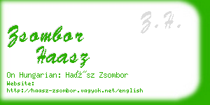 zsombor haasz business card